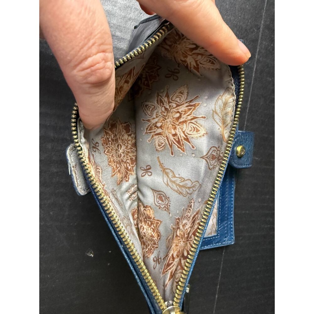 HOBO Navy Blue Leather Clutch Wallet - Picture 10 of 14